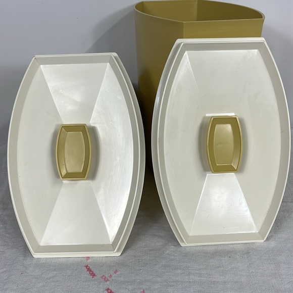 Vintage Lustroware plastic nesting stackable storage containers - Picture 9 of 11